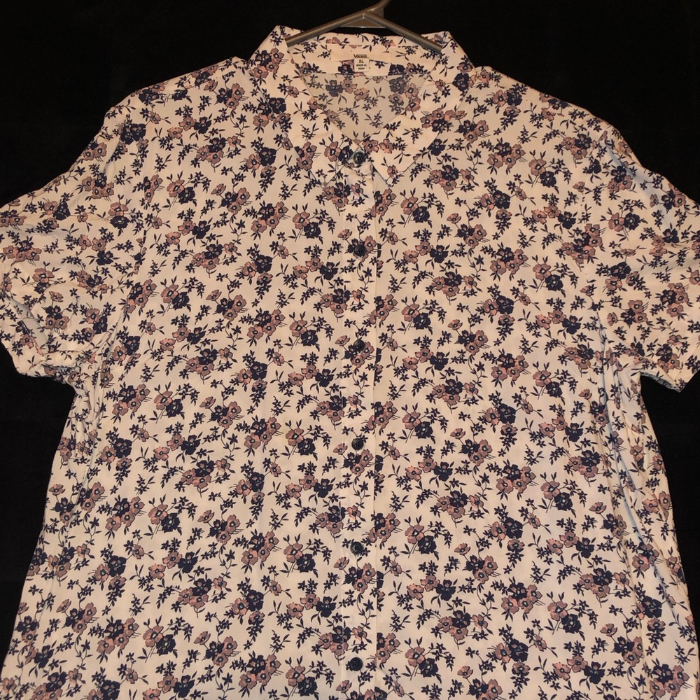 Vans womens button up shirt
